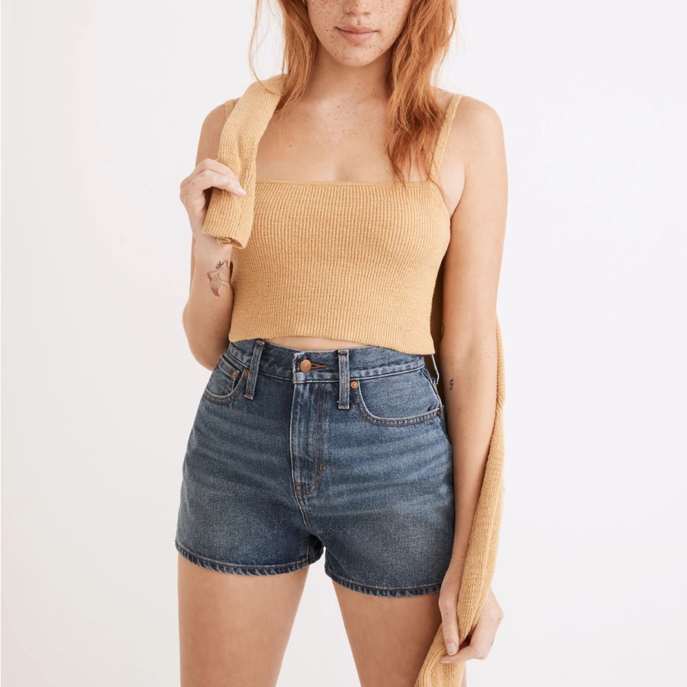 Madewell Halstead Square-Neck Sweater Tank